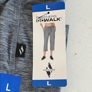 Skechers GOwalk Heather Gray Capri Pants